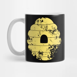 Distressed Yellow Bee Hive Mug